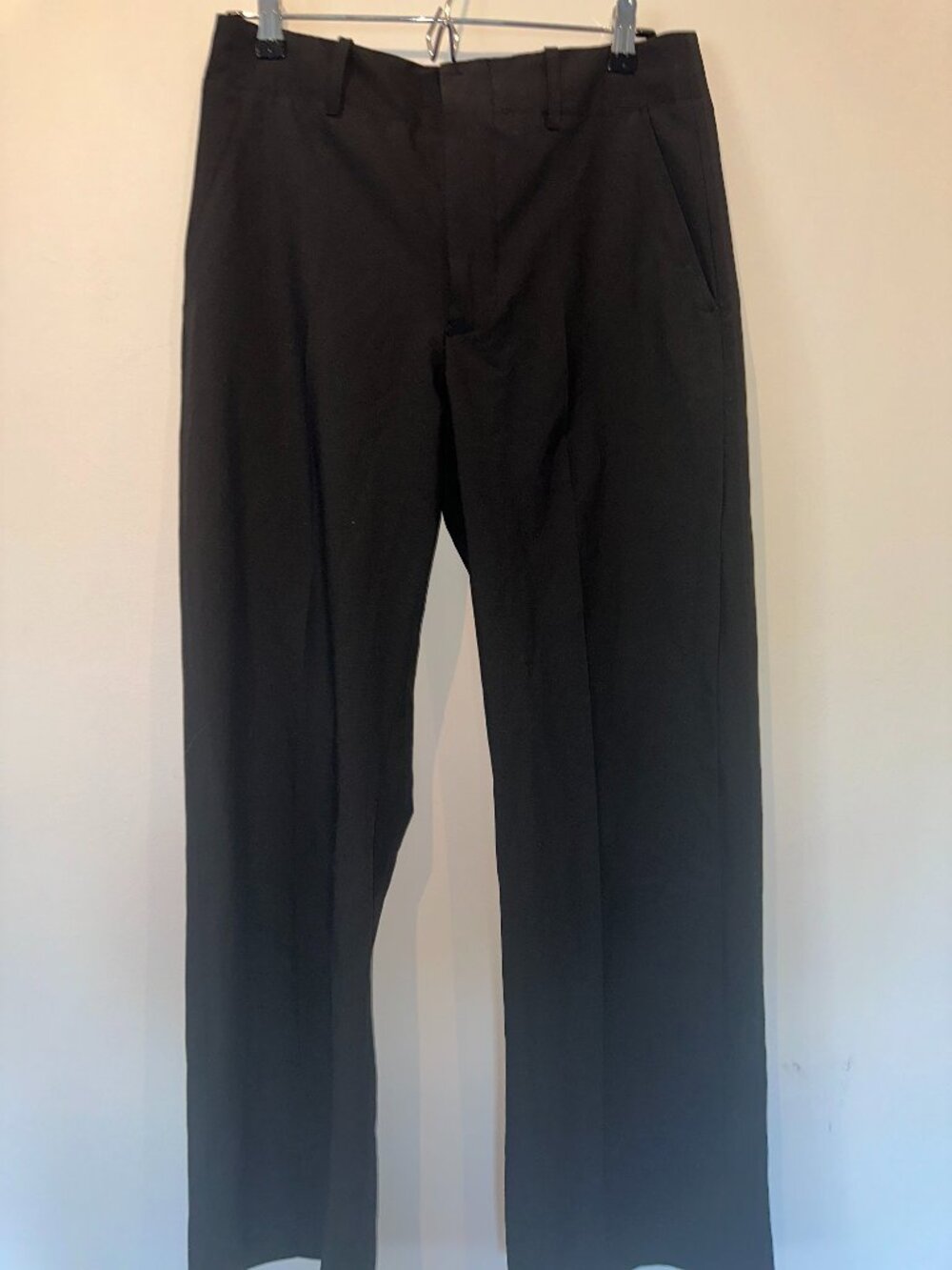 Zara Black Tailored Trousers Mid-Rise Straight Leg Pants